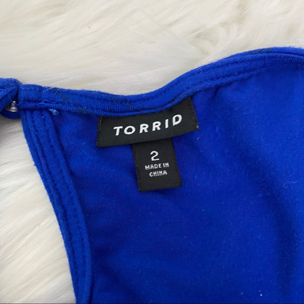 Torrid Bird Print Keyhole Skater Dress - Picture 4 of 10